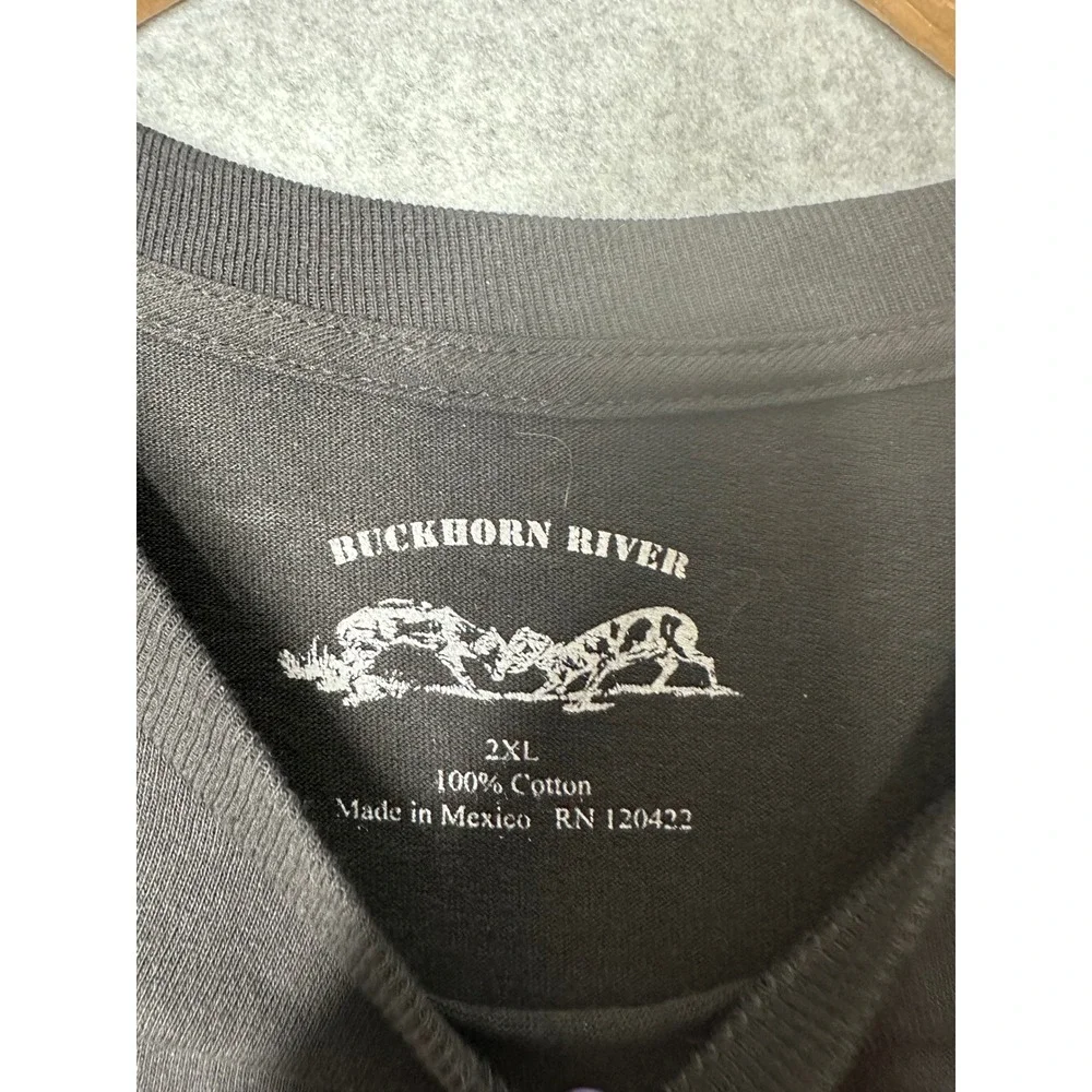 Buckhorn River Mens Black Ford Graphic T Shirt 2XL 100‎ Percent Cotton
